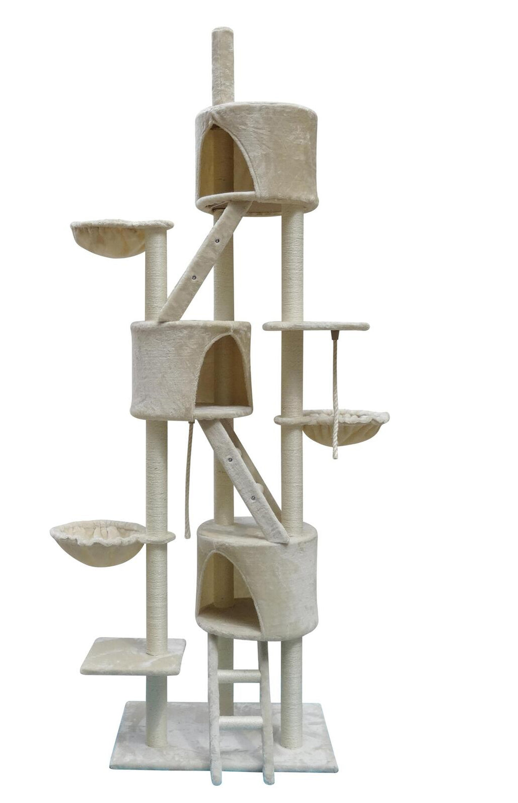 YES4PETS 244 cm XL Multi Level Cat Scratching Post Tree Scratcher