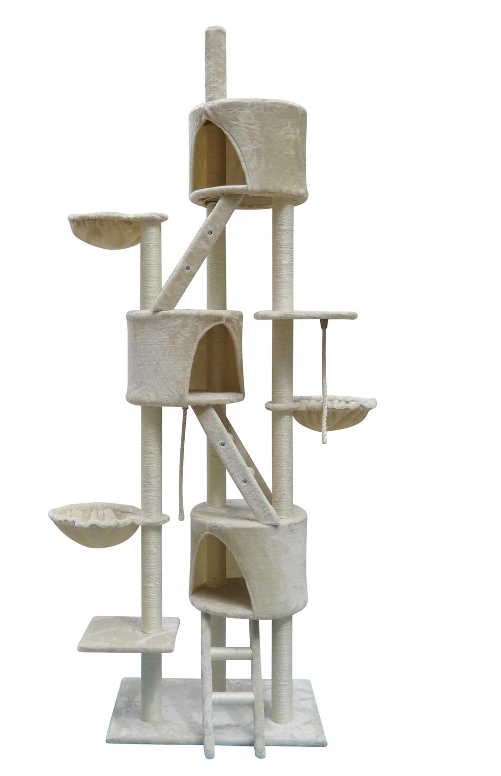YES4PETS 244 cm XL Multi Level Cat Scratching Post Tree Scratcher