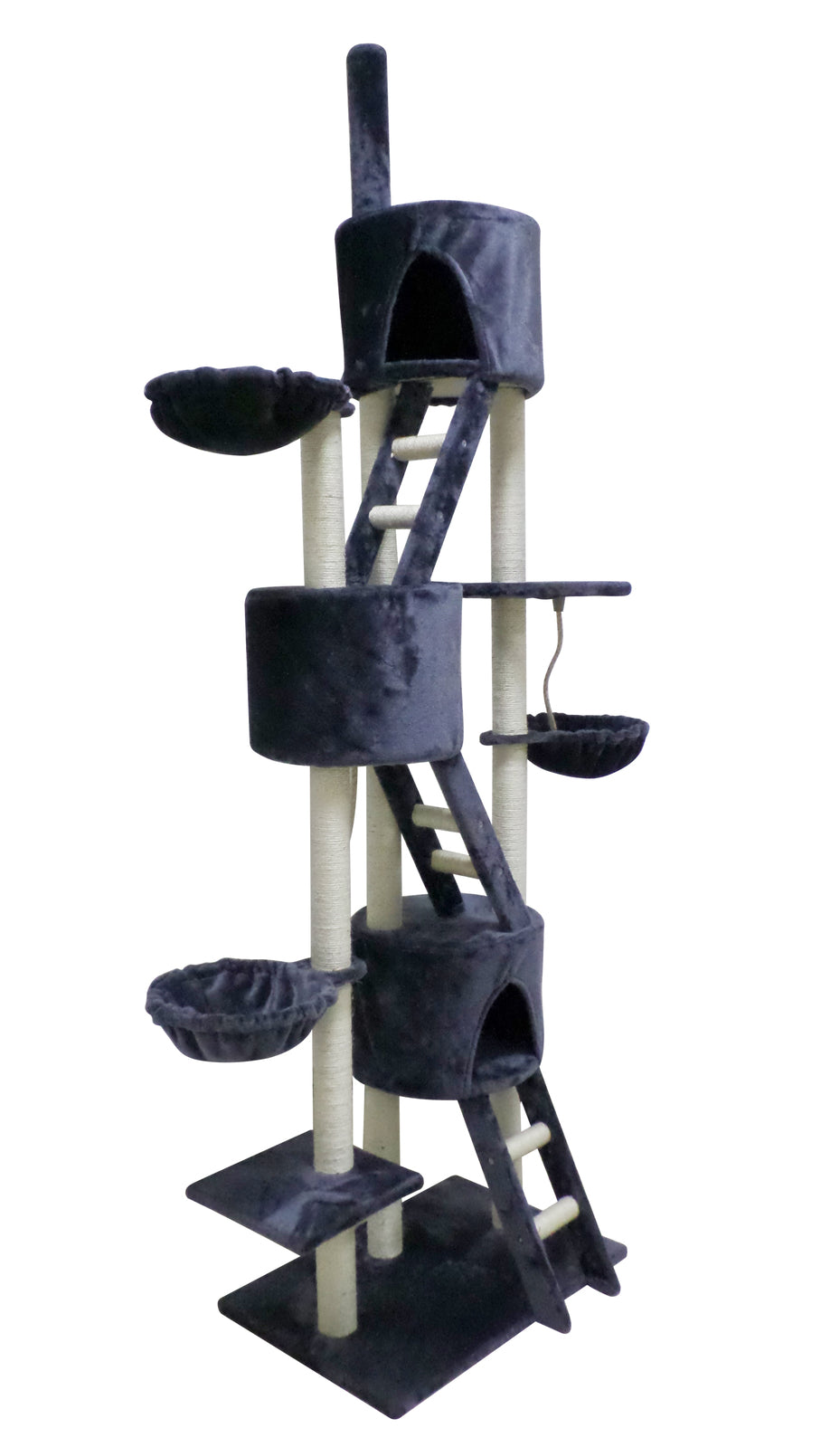 YES4PETS 244 cm XL Multi Level Cat Scratching Post Tree Scratcher
