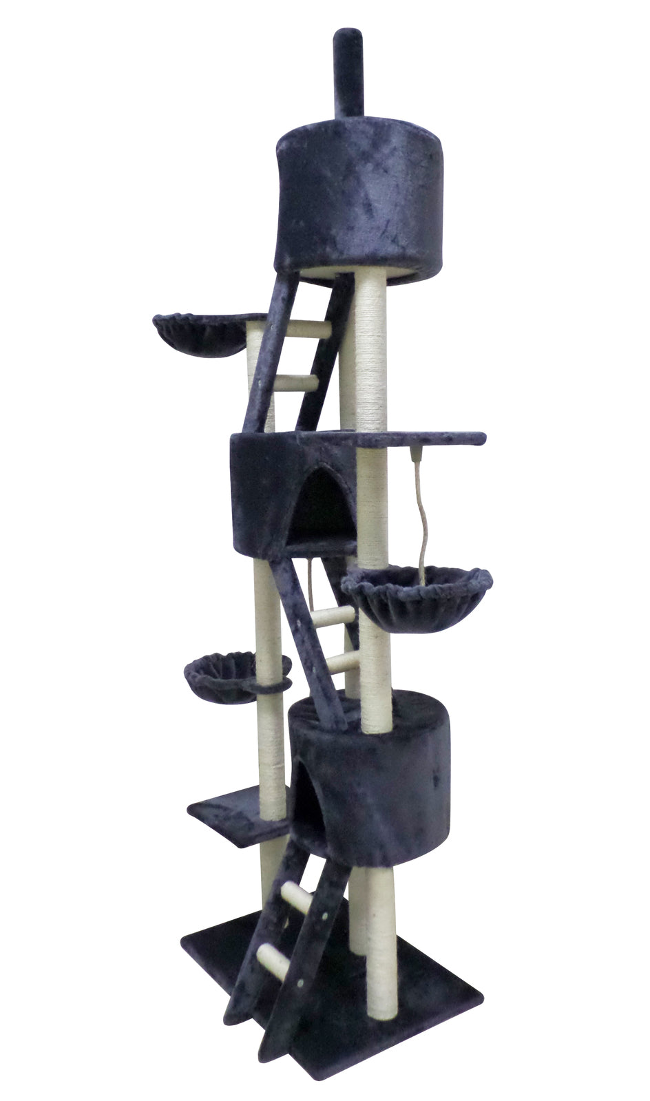 YES4PETS 244 cm XL Multi Level Cat Scratching Post Tree Scratcher