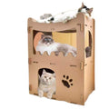 YES4PETS Cat Cardboard House Tower Condo Scratcher Pet Post Furniture