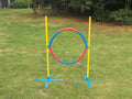YES4PETS Portable Adjustable Dog Puppy Training Practice Jump Tyre