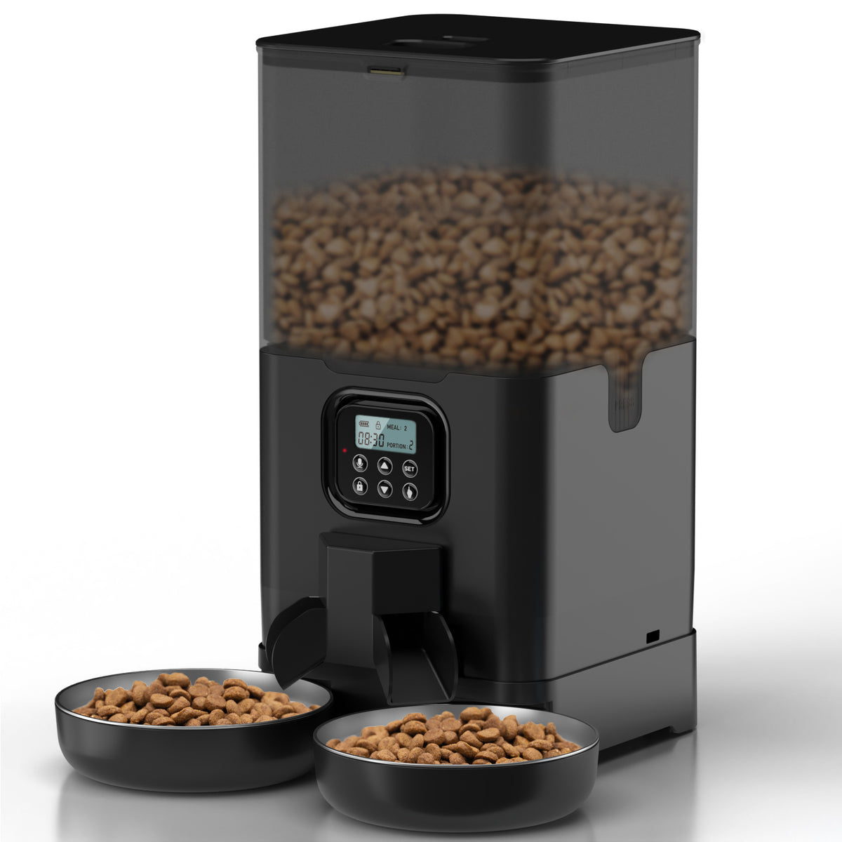 YES4PETS 6L Automatic Digital Pet Dog Cat Feeder Double Food Bowl