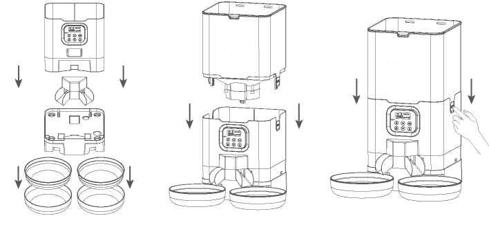 YES4PETS 6 L Automatic Digital Pet Feeder, Double Bowl, photo 6 of 6