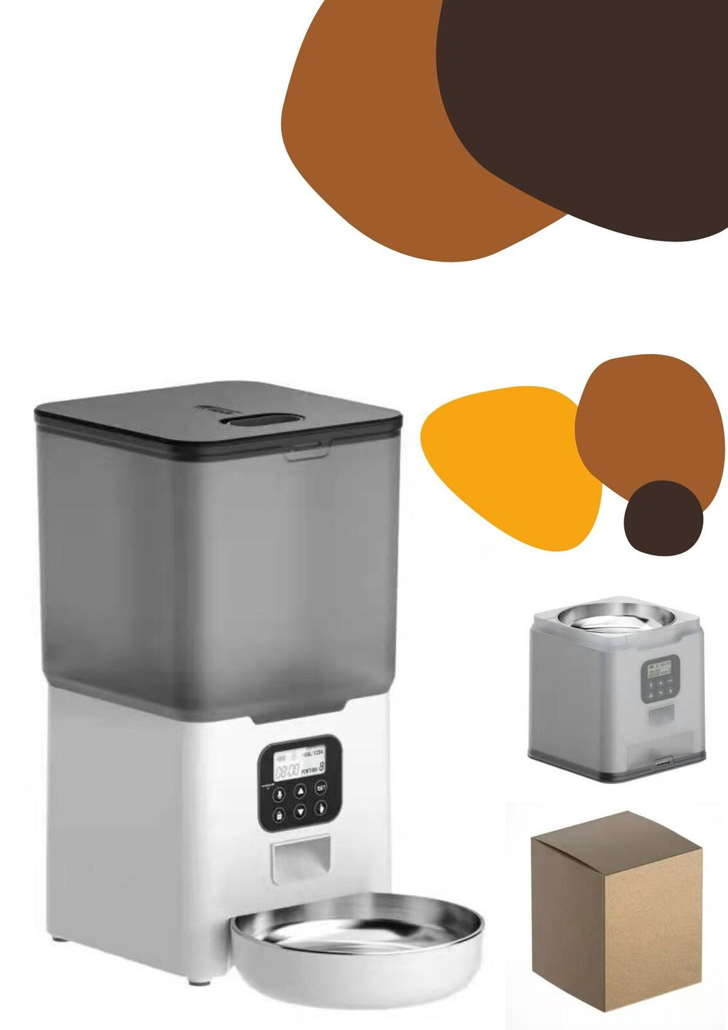 YES4PETS 5.6L Visible Automatic Digital Pet Dog Cat Feeder Food Bowl