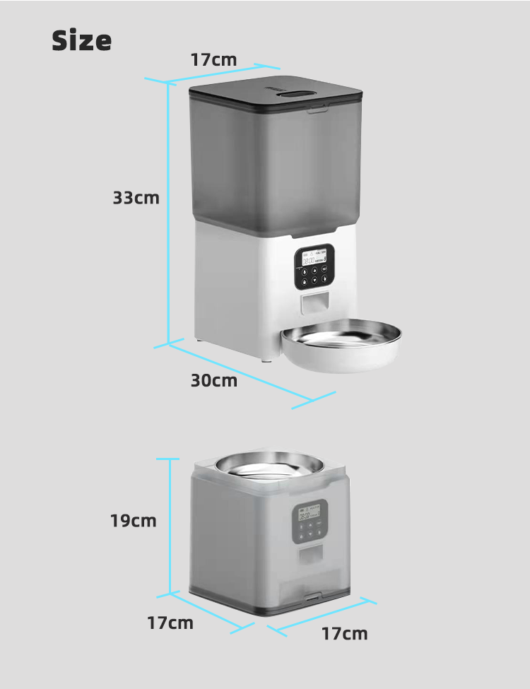 YES4PETS 5.6L Visible Automatic Digital Pet Dog Cat Feeder Food Bowl