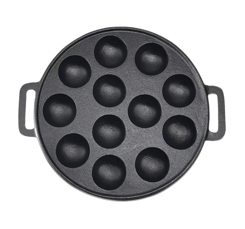 YES4HOMES 12 Hole Mini Cast Iron Cake Pan