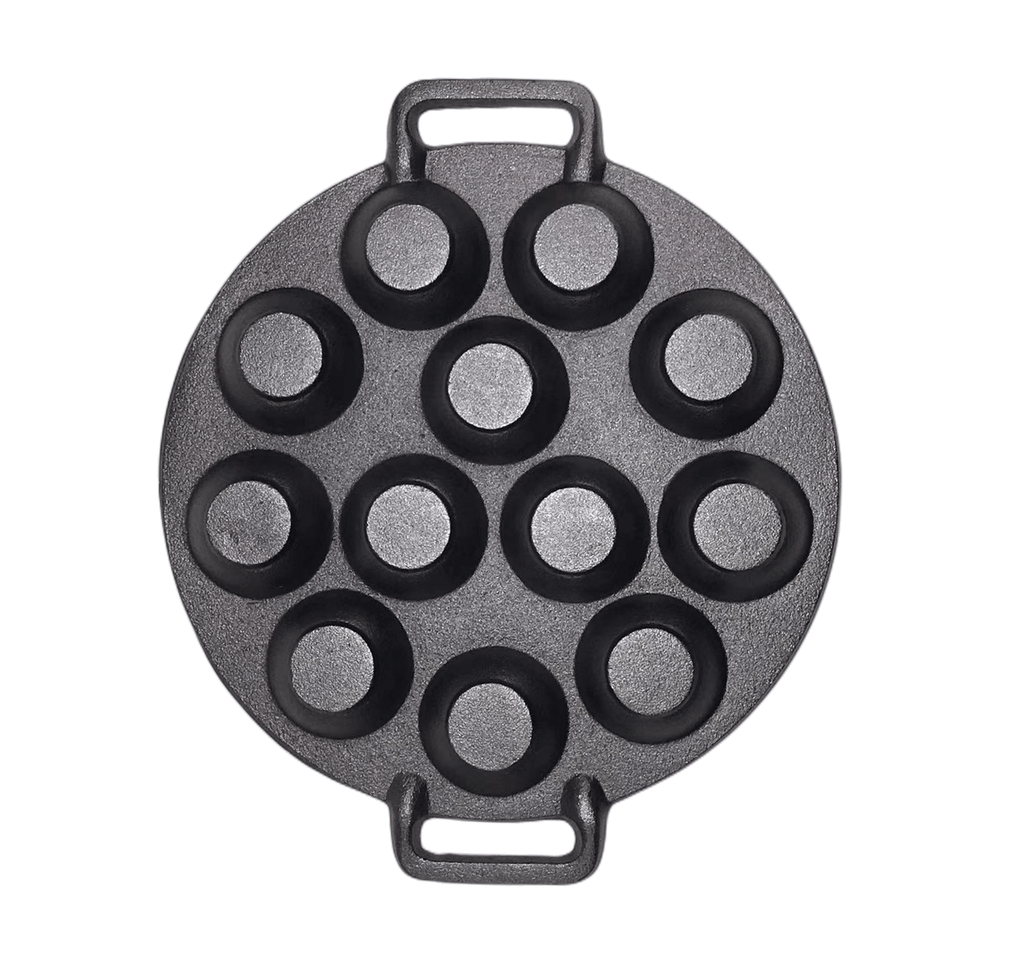 YES4HOMES 12 Hole Mini Cast Iron Cake Pan