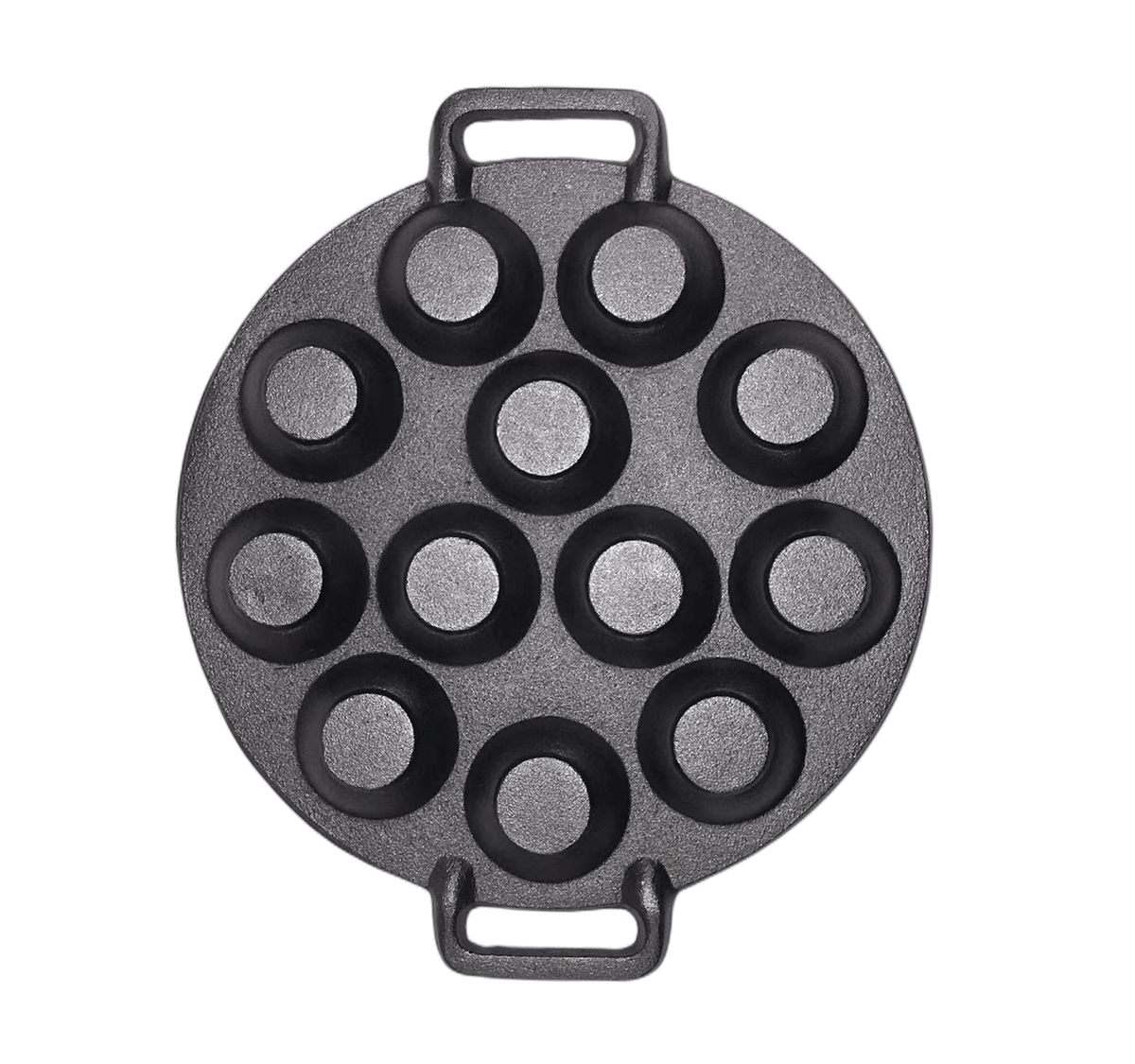 YES4HOMES 12 Hole Mini Cast Iron Cake Pan