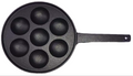 YES4HOMES 7 Hole Mini Cast Iron Cake Pan with Handle