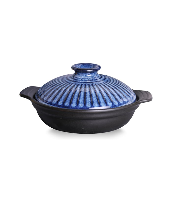 Color King Casserole Pot with Lid, Blue, 1.6 Litres
