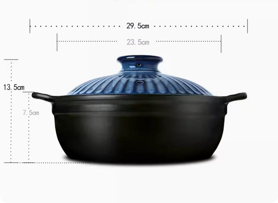 Color King Casserole Pot with Lid, Blue, 1.6 Litres