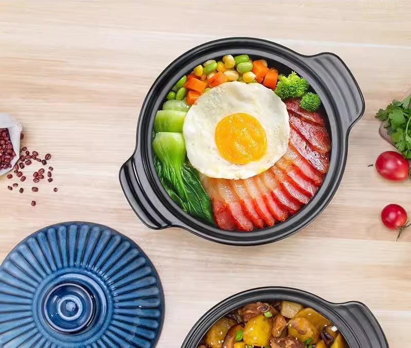 Color King Casserole Pot with Lid, Blue, 1.6 Litres