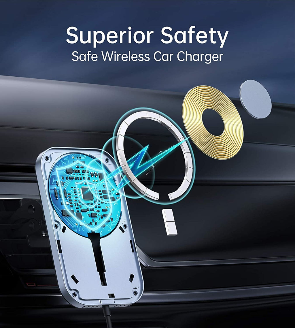 CHOETECH T200F-301 15W MagLeap Magnetic Wireless Car Charger Holder