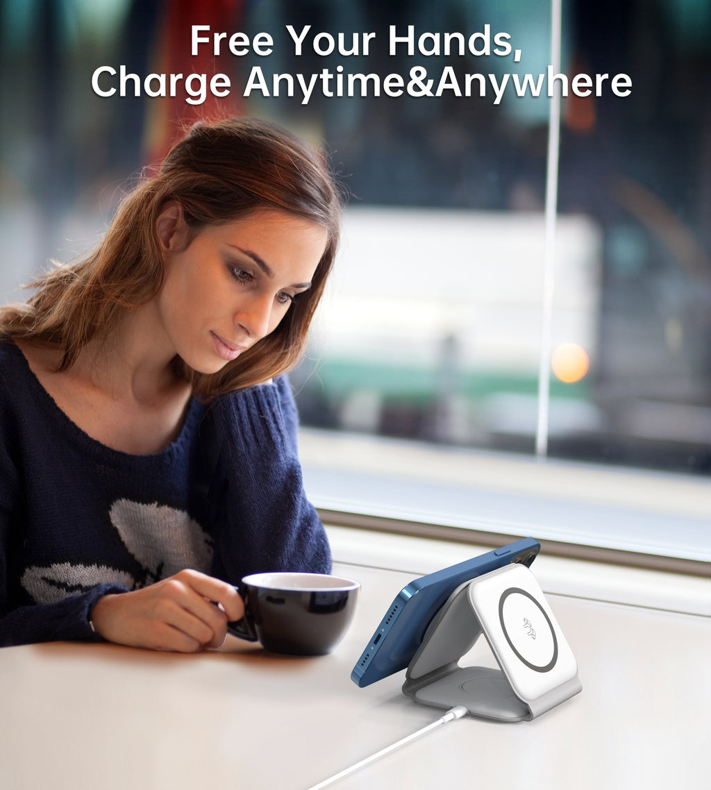 CHOETECH T588-F-WH 3-in-1 Foldable Fast Wireless Charger