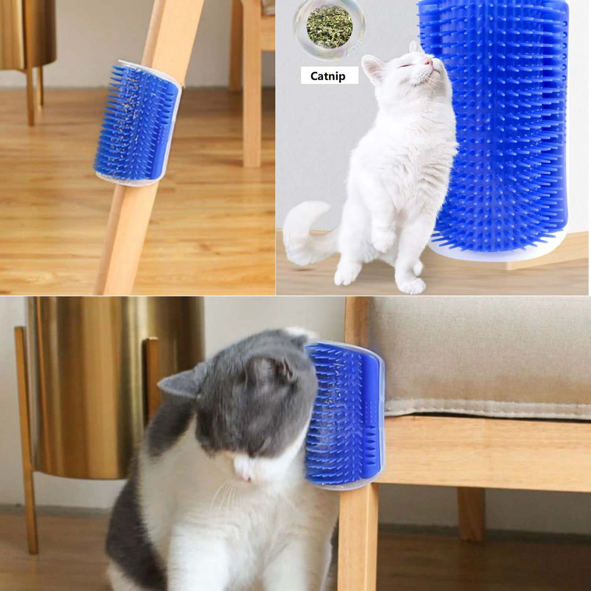 Cat Self Groomer Catnip Dog Cat Toy Corner Groomer Wall Corner