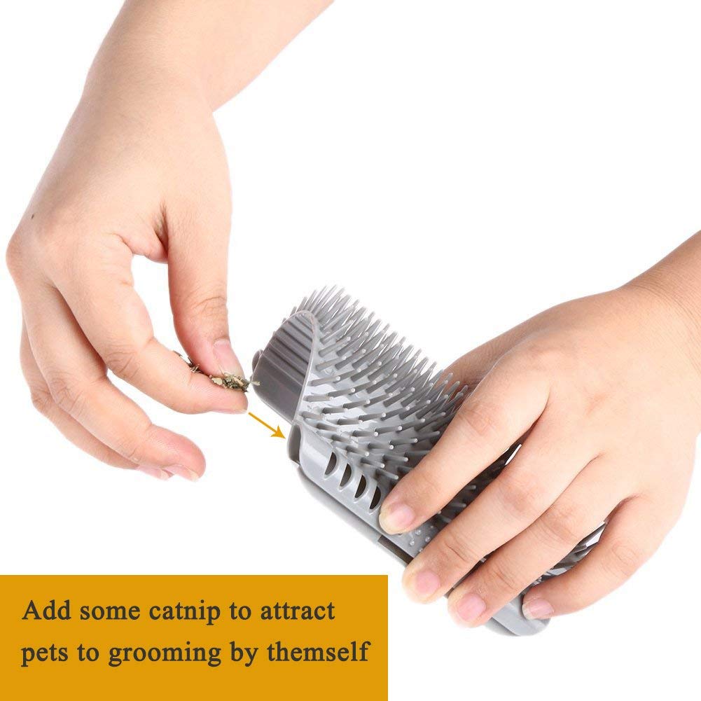 Cat Self Groomer Catnip Dog Cat Toy Corner Groomer Wall Corner