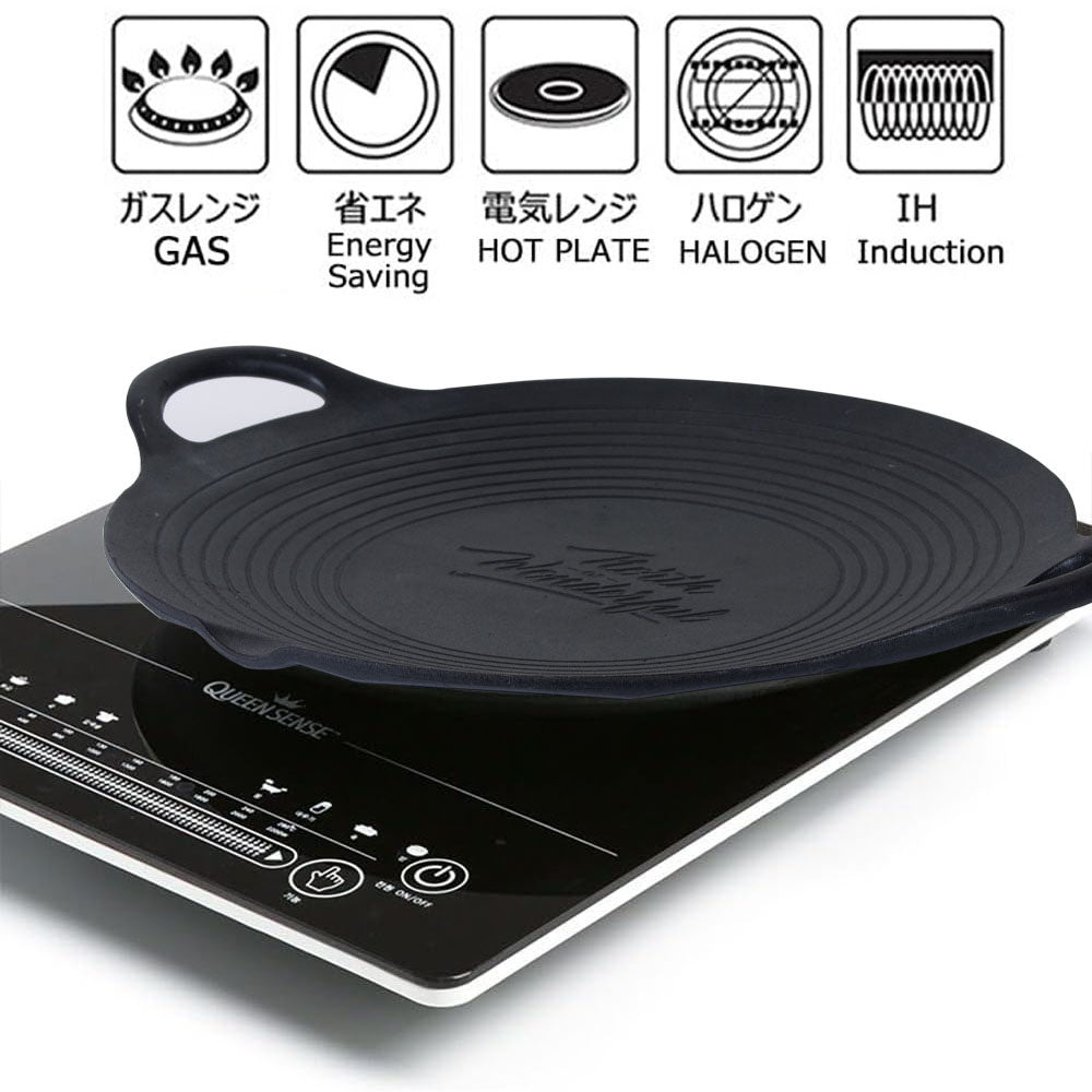 Cast Iron 36cm Korean Japanese BBQ Barbecue Grill Pan Plate Round