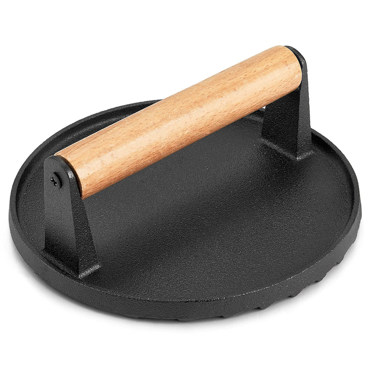 Heavy Duty Round / Rectangle Cast Iron Grill Burger Press