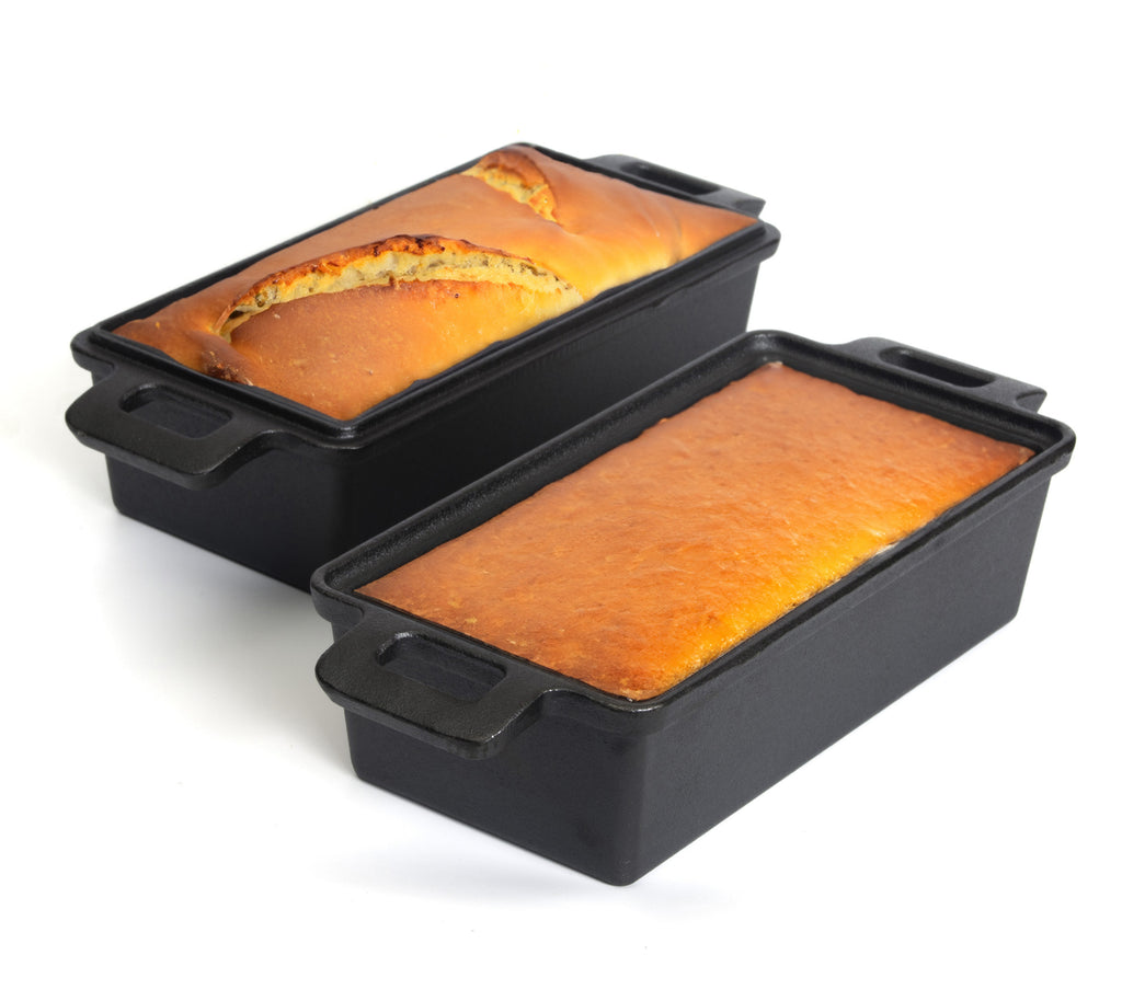 Telsida 2-in-1 Cast Iron Bread Loaf Pan with Lid