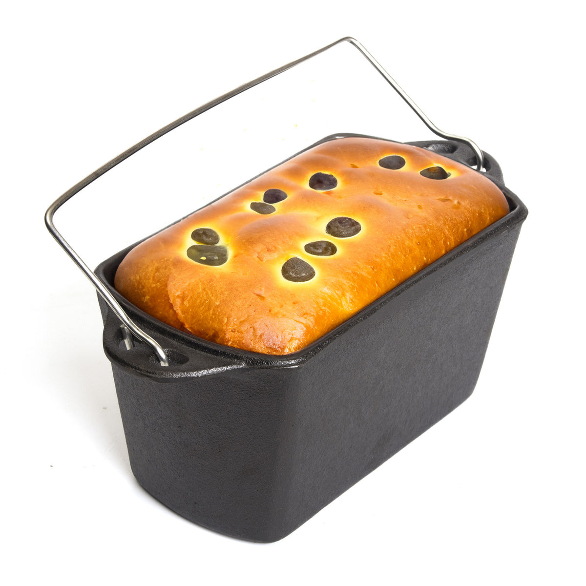 Telsida Cast Iron Bread Loaf Pan with Lid
