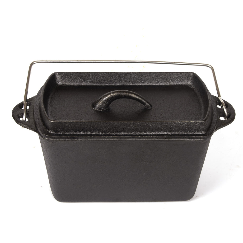 Telsida Cast Iron Bread Loaf Pan with Lid