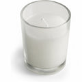 20 White Wax Clear Glass Holder Votive Candle