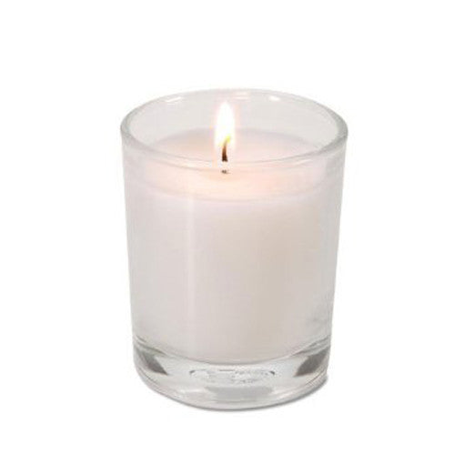 20 White Wax Clear Glass Holder Votive Candle
