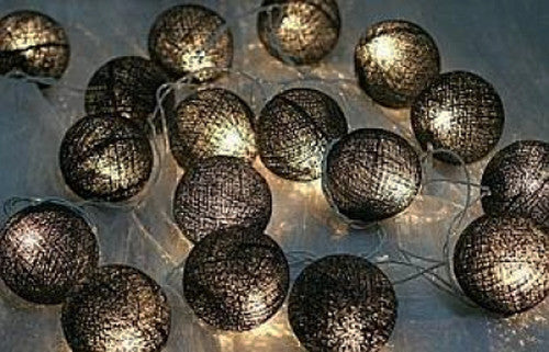 My Decorations 20 LED Ball Battery String Lights, 5 cm Balls, 3 m