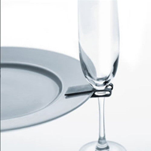 100 Wholesale Pack of Wine Glass Holder Plate Clip - Stand Up