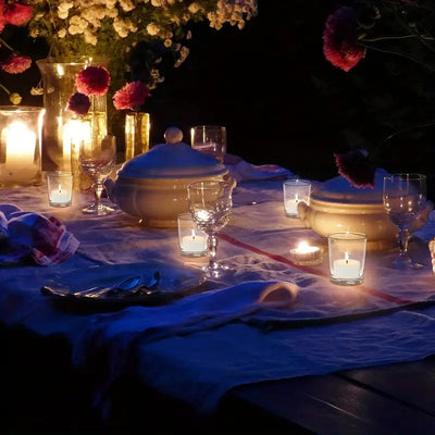 My Decorations Clear Glass Tealight Holders, 10 Pack, 6.5 cm