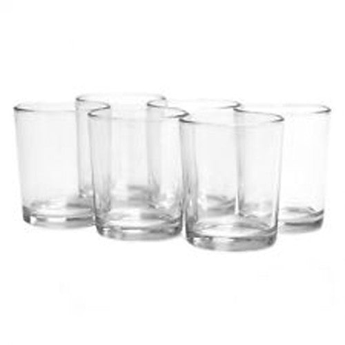 My Decorations Clear Glass Tealight Holders, 10 Pack, 6.5 cm
