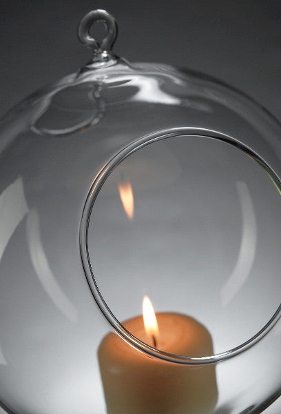 My Decorations Hanging Glass Ball Tealight Holders, 10 cm, 24 Pack