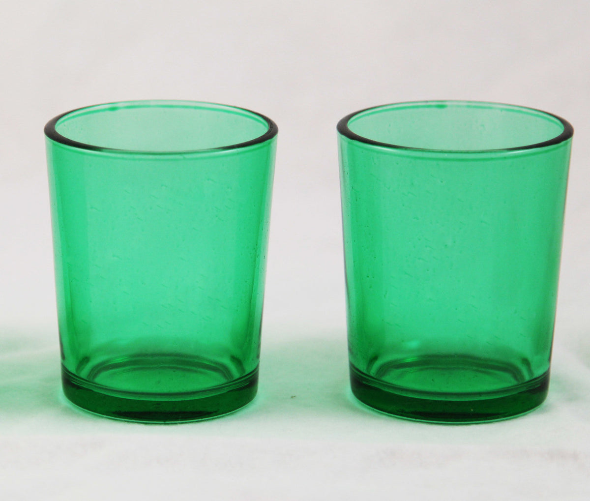 10 Pack Green Glass Votive Candle Holders Table Centreoieces Xmas