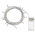 1 Set of 20 LED Plain Warm White Bulb Battery Powered String Lights