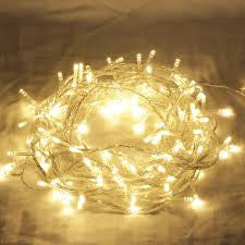 1 Set of 20 LED Plain Warm White Bulb Battery Powered String Lights