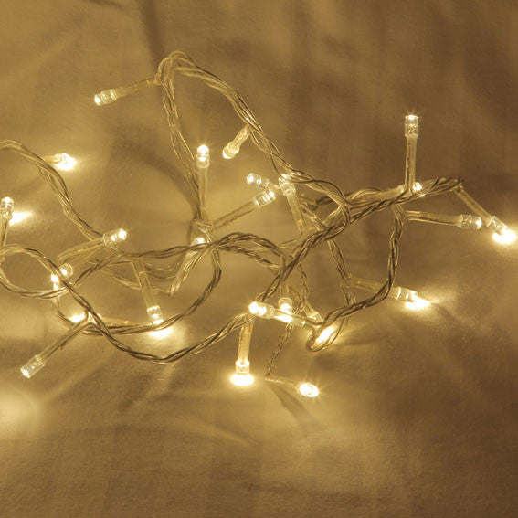 1 Set of 20 LED Plain Warm White Bulb Battery Powered String Lights