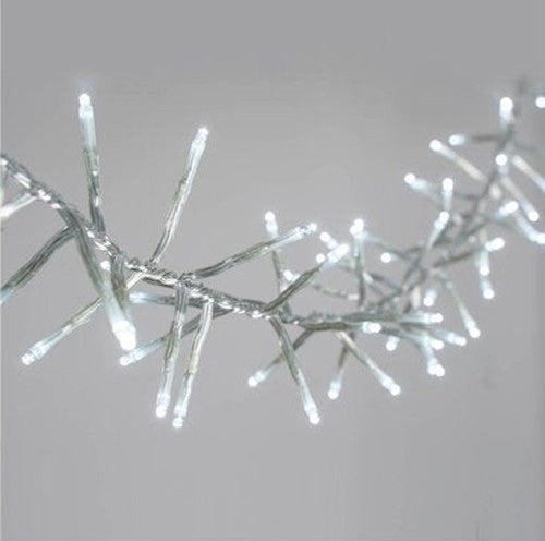 1 Set of 20 LED Plain Artic White Bulb Battery Powered String Lights