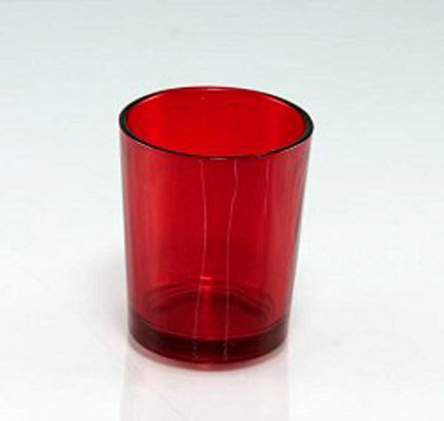 10 Pack Red Glass Votive Tealight Candle Holders House Party