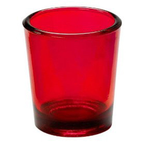 10 Pack Red Glass Votive Tealight Candle Holders House Party