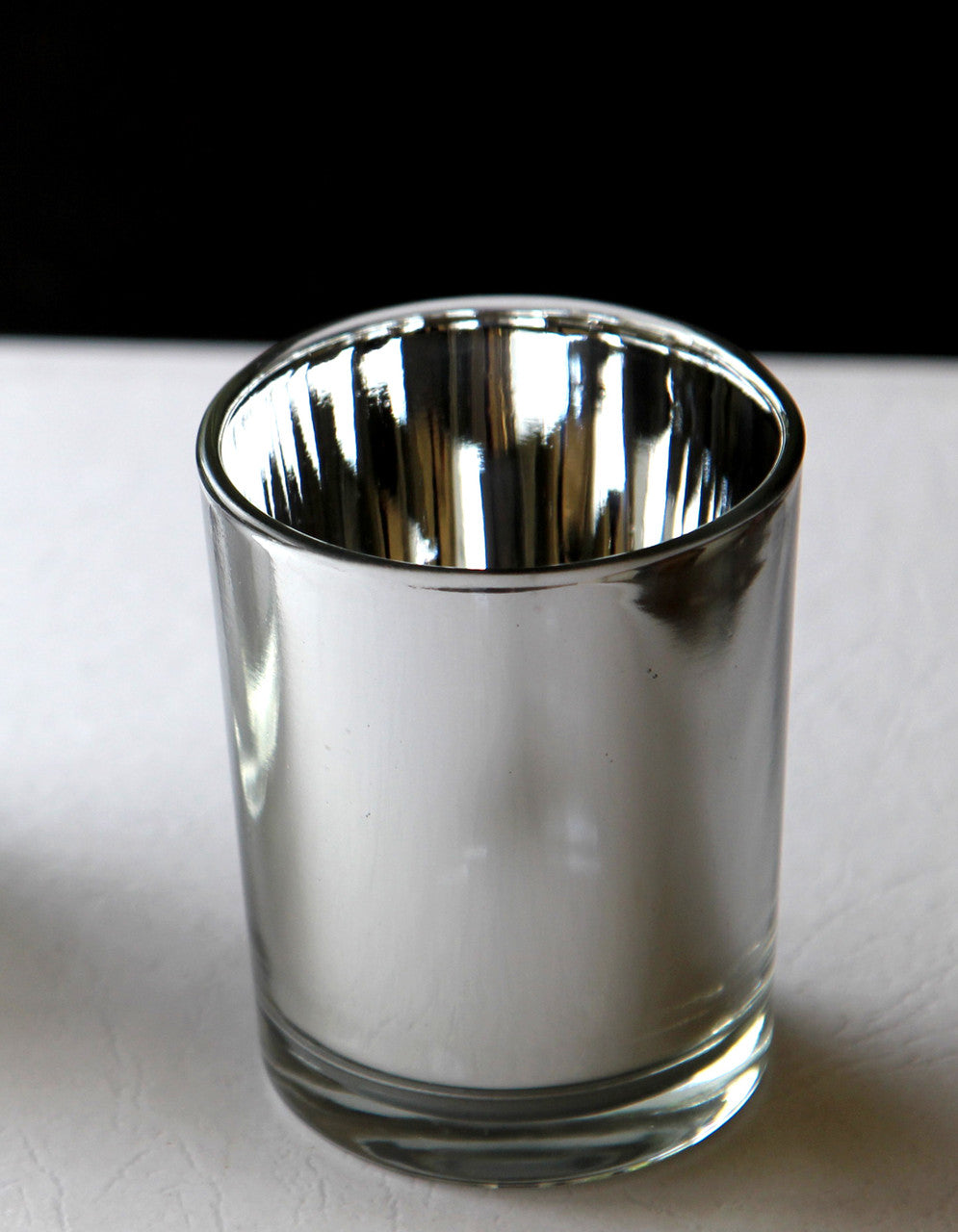 10 Pack Silver Mercury Glass Votive Candle Holders Set For Wedding