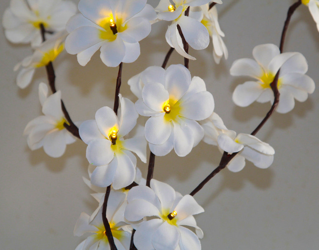 1 Set of 50cm H 20 LED White Frangipani Tree Branch Stem Fairy Light