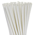 White Paper Drinking Straws, 50 Pack