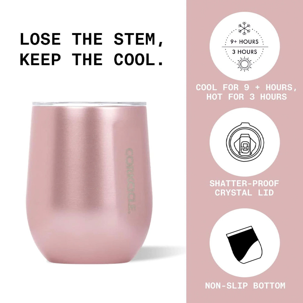 Corkcicle Insulated Stemless Wine Cup, 355 ml