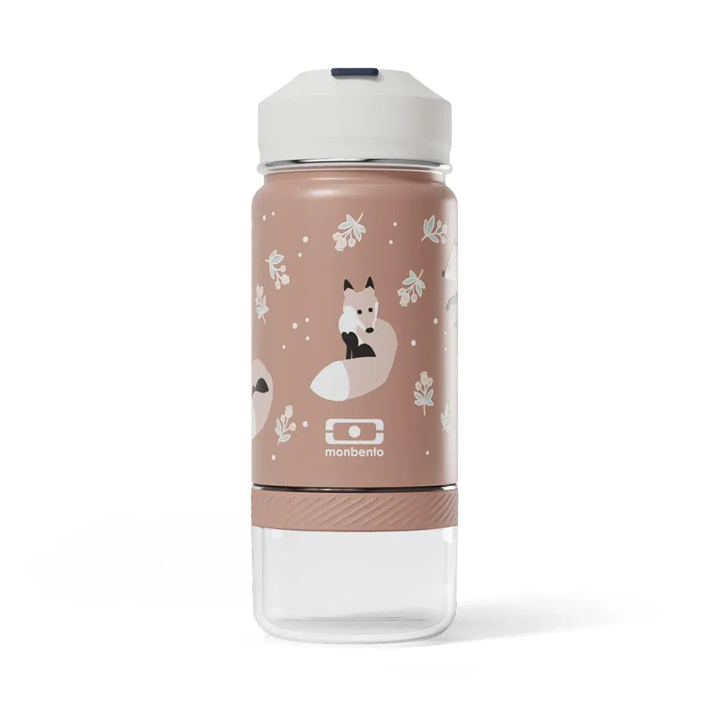 Monbento Twisty Kids Insulated Bottle with Snack Container, 300 ml
