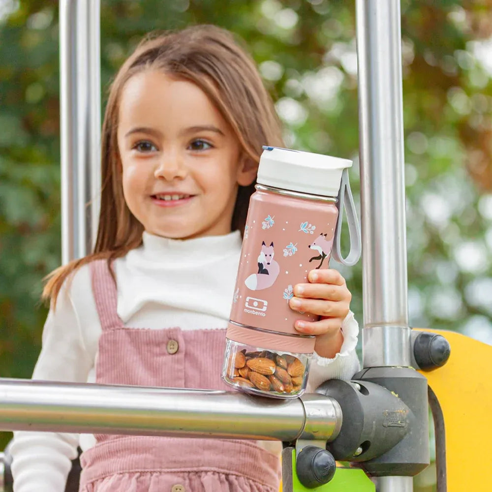 Monbento Twisty Kids Insulated Bottle with Snack Container, 300 ml