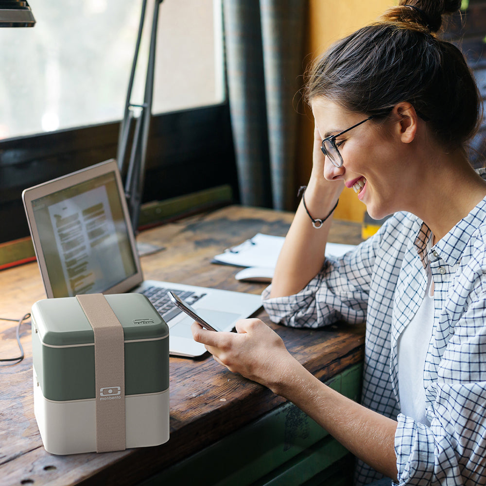 Monbento MB Square Two-Tier Bento Box, 1.7 L