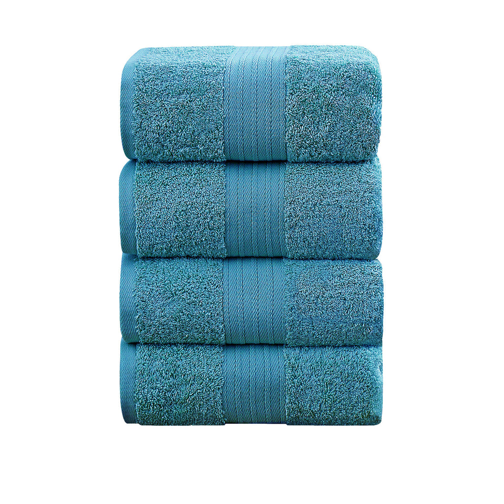 Linenland 550 GSM Cotton Bath Towels, Set of 4, 68 x 137 cm