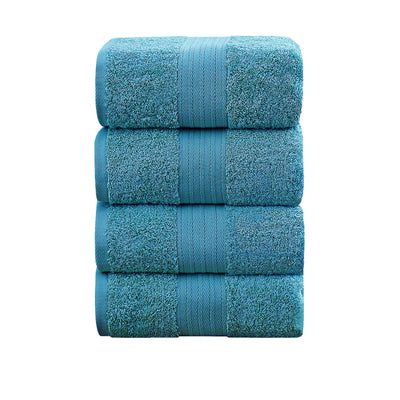 Linenland 550 GSM Cotton Bath Towels, Set of 4, 68 x 137 cm