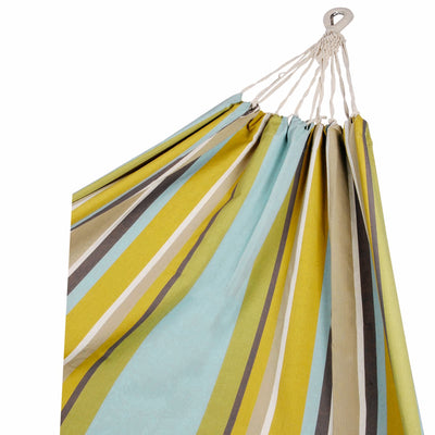 Corban Aqua Striped Hammock, 220 x 140 cm